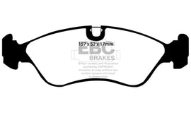 EBC DP4760R Yellowstuff Front Brake Pads for 1999-2002 Daewoo Lanos