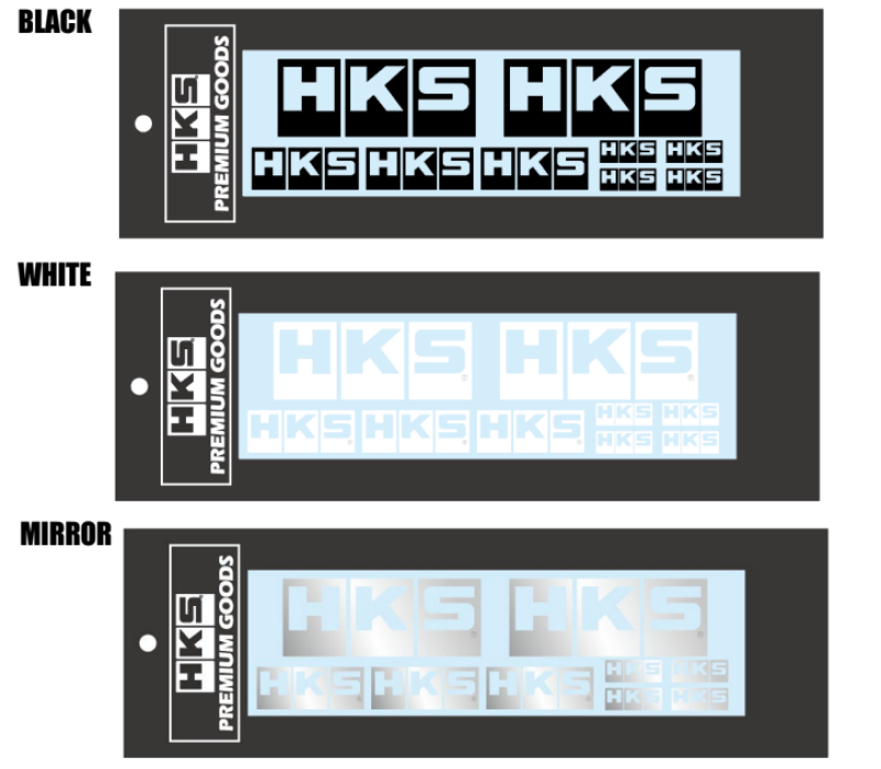 HKS Logo Sticker in Black - Part Number hks51003-AK146