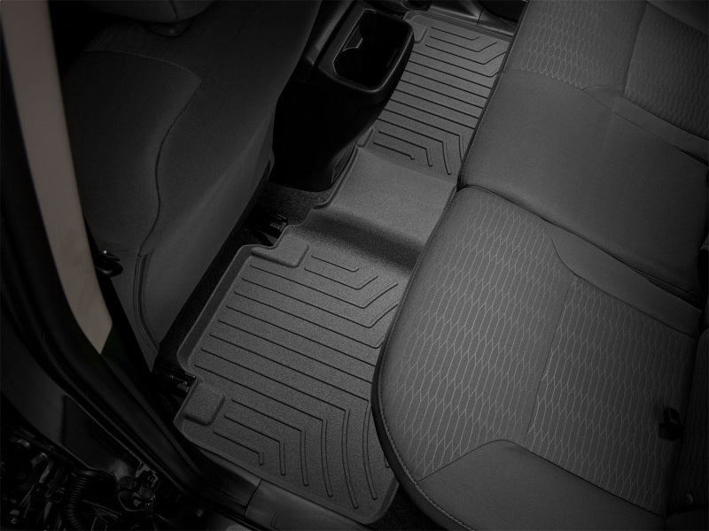 WeatherTech HP Rear FloorLiner for 2018-2019 Toyota Tacoma Double Cab * Black
