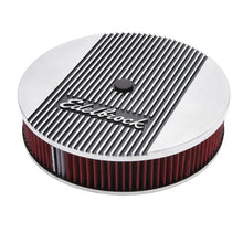 Load image into Gallery viewer, Edelbrock Elite II 14-Inch Round Air Cleaner with Polished Finish and Pro-Flo Filter