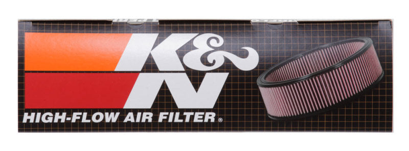 K&N E-1570 High-Flow Reusable Air Filter for Ford Cars and Trucks (1968-1987)
