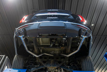 Load image into Gallery viewer, MBRP Armor Lite Series T304 Stainless Steel Dual Split Cat-Back Exhaust System with Quad Carbon Fiber Tips for 2021-2023 Chevrolet Tahoe and GMC Yukon