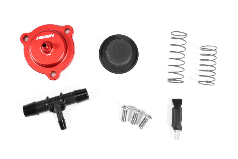 Perrin Performance Red Diverter Valve for Subaru WRX, LGT, OBXT, and Ascent (Part Number: PSP-TAC-616RD)