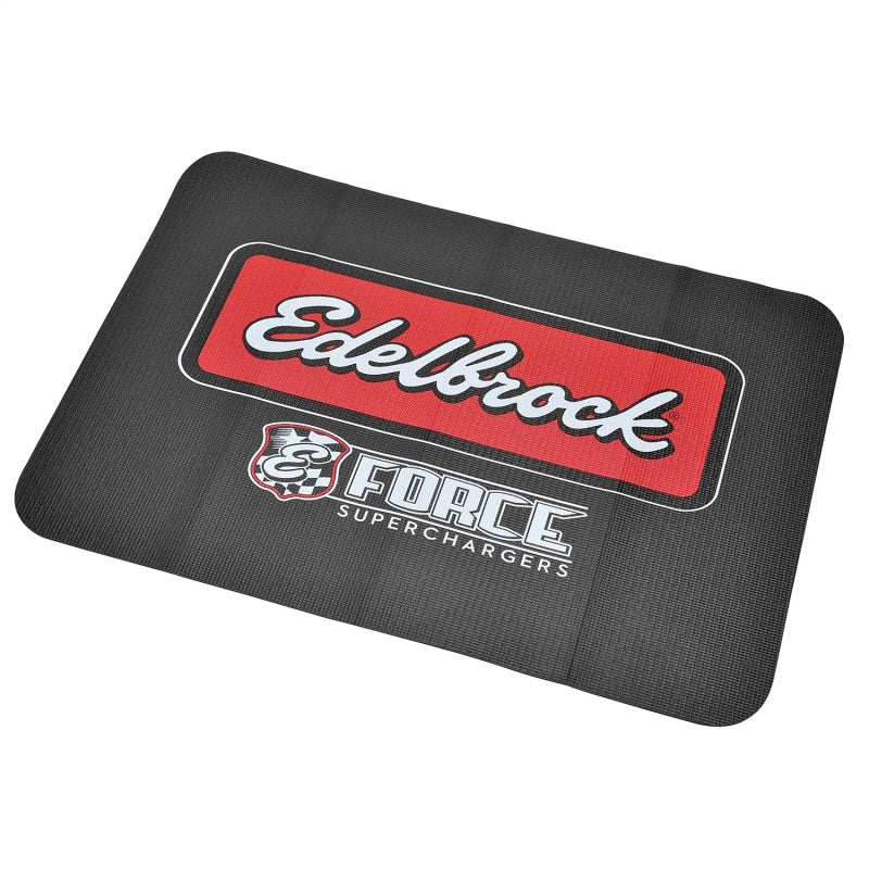 Edelbrock #2324 Racing Fender Cover - PVC Foam Mat with Printed Edelbrock Logo
