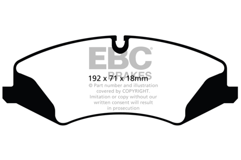 EBC Greenstuff 14+ Series Front Brake Pads for Land Rover LR4 and Range Rover Sport
