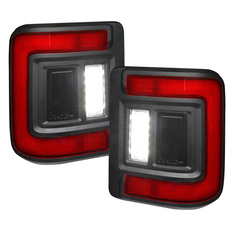 Oracle Lighting Jeep Wrangler JL LED Flush Mount Tail Lights – Clear Lens, Part #orl5884-504