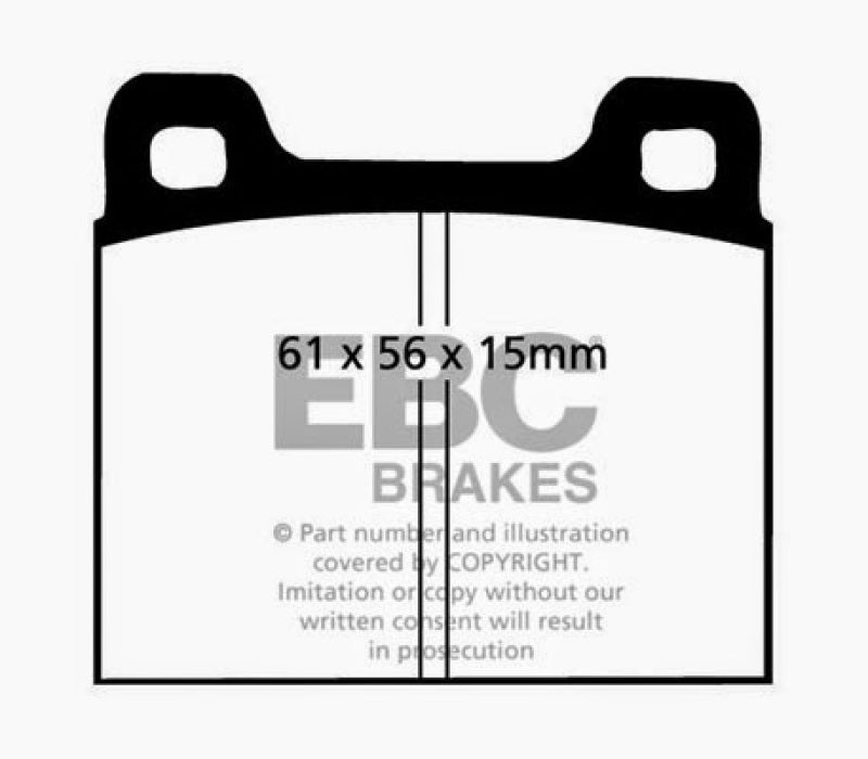 EBC Yellowstuff Brake Pads for Street and Track - Part Number EBCDP4104R