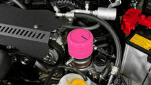 Load image into Gallery viewer, Perrin Performance Hyper Pink Oil Filter Cover for Subaru WRX and BRZ/FR-S/86/GR86 (Part number: perPSP-ENG-716HP)