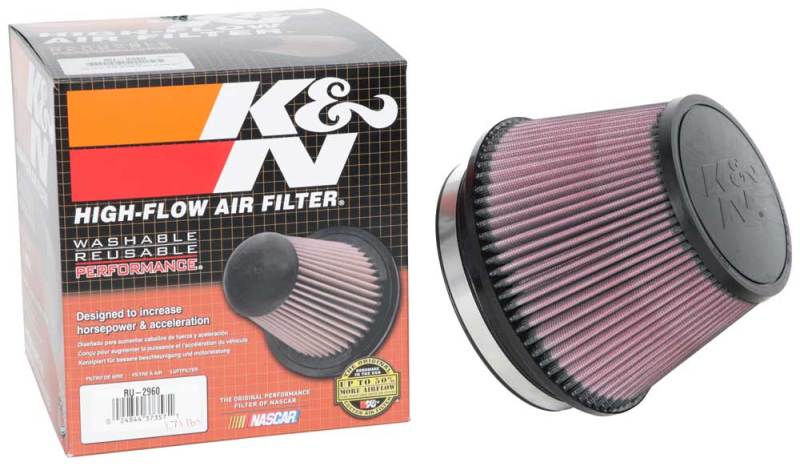 K&N Engineering Universal Tapered Air Filter 6-inch Flange ID x 7.5-inch Base OD x 5-inch Top OD x 5-inch Height