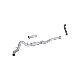 MBRP Armor Lite Series 4-Inch Cat Back Exhaust System for 2005 Chevy Silverado and GMC Sierra 2500/3500HD with Single Side Exit and Downpipe