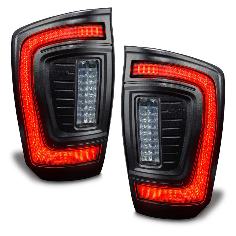 ORACLE Lighting Black Series Flush Style LED Tail Lights for 2016-2023 Toyota Tacoma