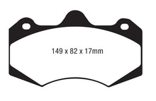 Load image into Gallery viewer, EBC Yellowstuff Brake Pads for Street and Track * Part Number EBC DP4062R