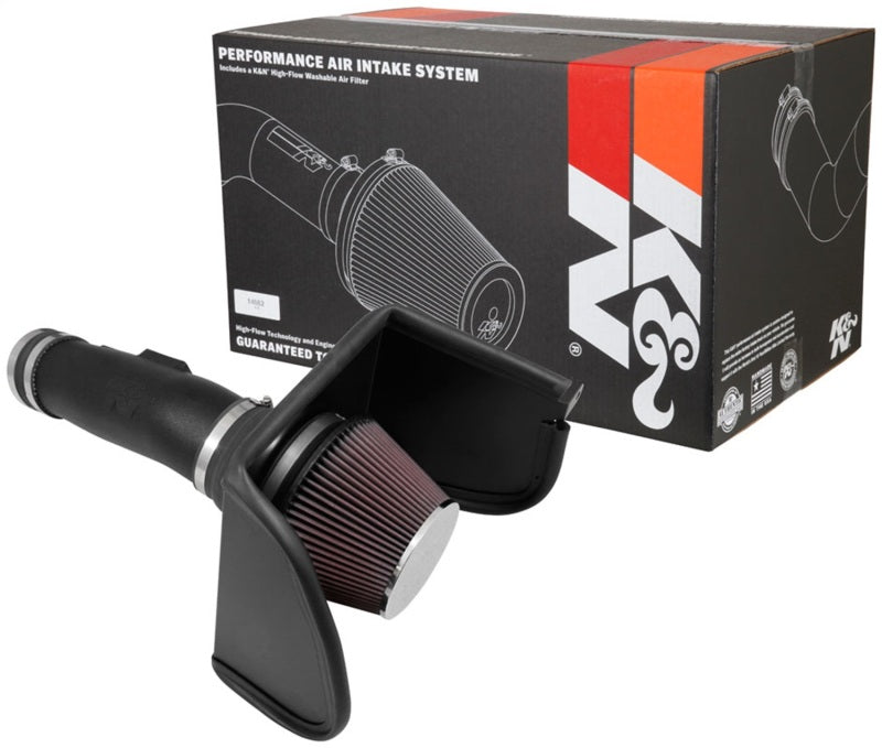 K&N Engineering 63-6019 High-Flow Cold Air Intake System for 2017-2018 Nissan Titan V8-5.6L F/I