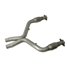 Load image into Gallery viewer, BBK Performance 11-14 Mustang 5.0 Short Mid X Pipe with Catalytic Converters and 3.0-inch Mandrel Bent Tubing