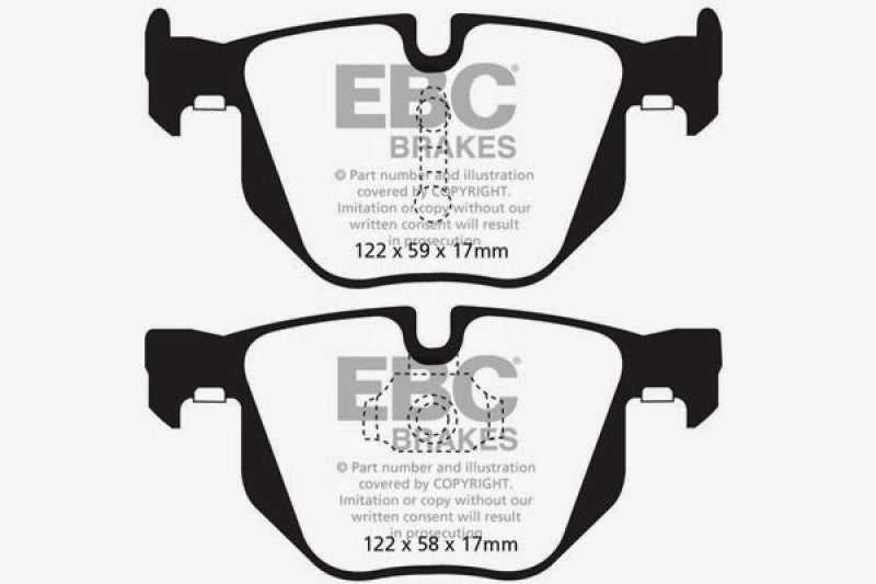 EBC Redstuff Ceramic Low Dust Brake Pads for BMW X5 2009-2013 * Part No. EBCDP32009C