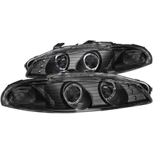 Load image into Gallery viewer, ANZO 1997-1999 Mitsubishi Eclipse Projector Headlights with Halo, Black G2 Housing