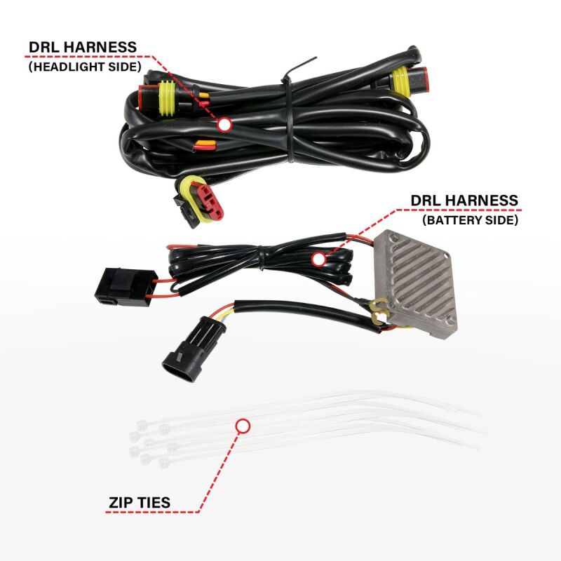 ANZO 19-21 GMC Sierra 1500 LED Projector Headlights with Switchback and Sequential Indicators – Black Housing