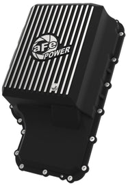 aFe POWER Pro Series Transmission Pan with Machined Fins for Ford Trucks 2020-2022 * Black Finish