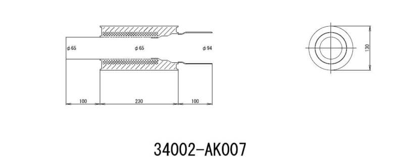 HKS Universal Exhaust Header for High-Performance Vehicles - Part Number HKS34002-AK007