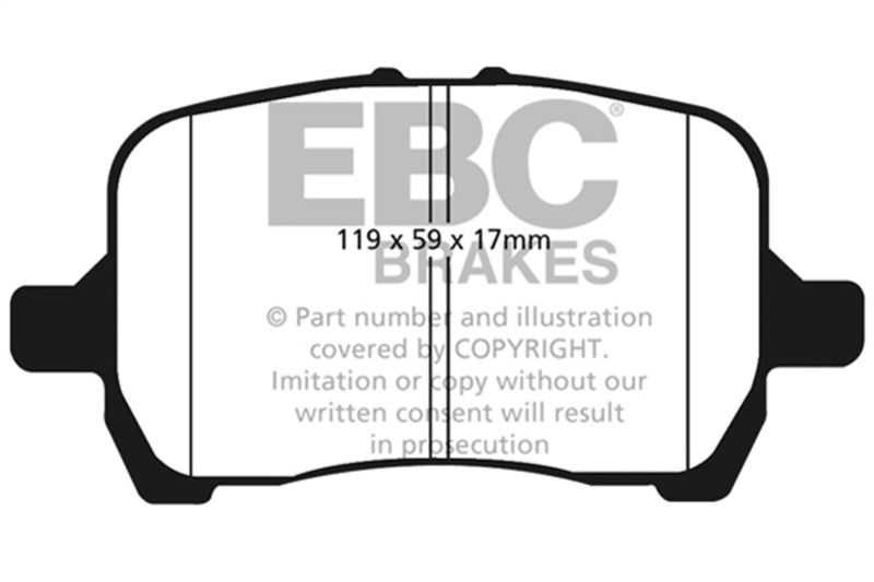 EBC DP51763NDX Bluestuff NDX Front Brake Pads for 2006-2009 Pontiac Solstice and 2006-2010 Saturn Sky