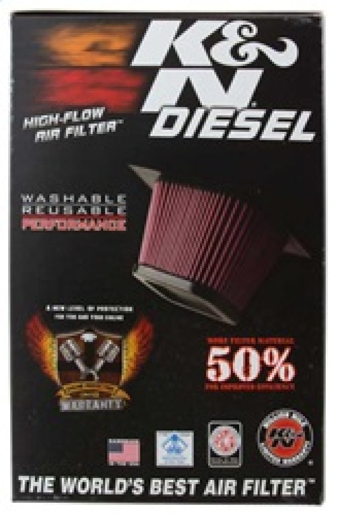K&N Engineering E-0784 High-Flow Reusable Air Filter for Dodge Ram 2500 (2007-2009)