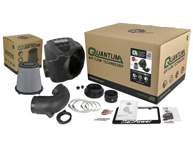 aFe Quantum Pro DRY S Cold Air Intake System for Dodge Ram 2500 and 3500 1994-2002 with 6.7L Cummins Engine