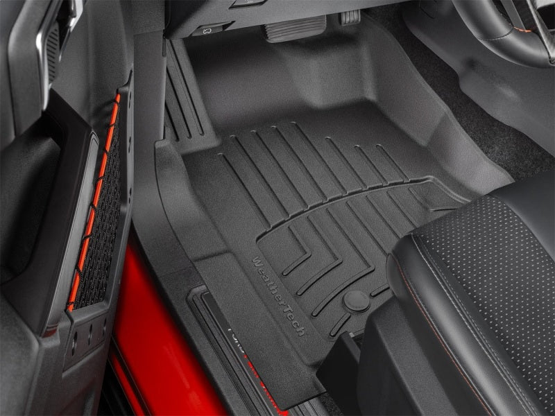 WeatherTech Front FloorLiner HP for 2021-2023 Ford Bronco * Custom Fit Black All-Weather Floor Protection