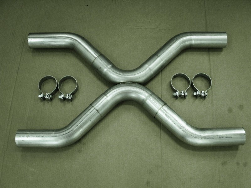 Stainless Works 3-Inch X-Style Universal Crossover Kit for Automotive Exhaust Systems