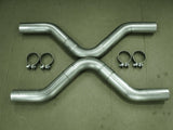 Stainless Works 3-Inch X-Style Universal Crossover Kit for Automotive Exhaust Systems