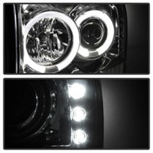 Load image into Gallery viewer, Spyder Halo LED Projector Headlights for Ford F-250 Super Duty 2002-2004, Version 2 Chrome with Bulbs Included