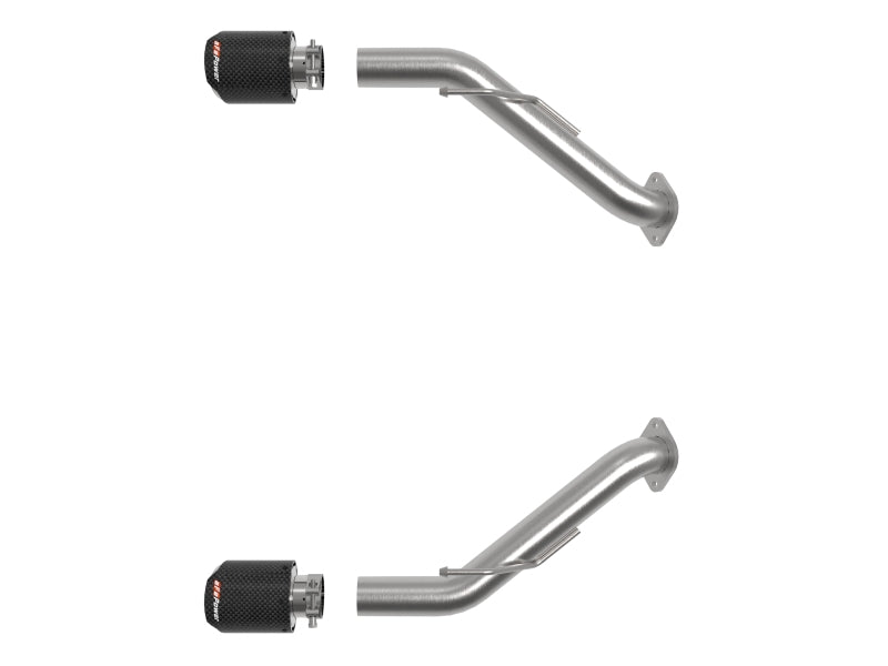 aFe Takeda 2-1/2 Inch Stainless Steel Axle-Back Exhaust System with Carbon Fiber Tips for Nissan Z 2023