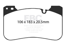 Load image into Gallery viewer, EBC Yellowstuff Front Brake Pads for 2018-2021 BMW M5 &amp; M8 * High Friction Street &amp; Track Performance
