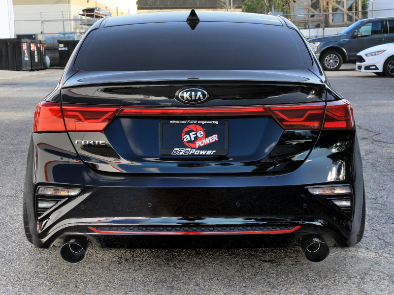 aFe 20-21 Kia Forte GT 1.6L Stainless Steel Axle-Back Exhaust System with Black Tips