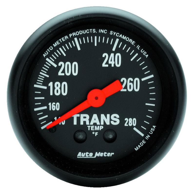 AutoMeter Z Series 52mm Mechanical Transmission Temperature Gauge for Accurate Trans Fluid Monitoring
