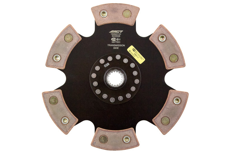 ACT 2003 Dodge Neon 6 Pad Rigid Race Disc - High Performance Ceramic Friction for Enhanced Clutch Engagement