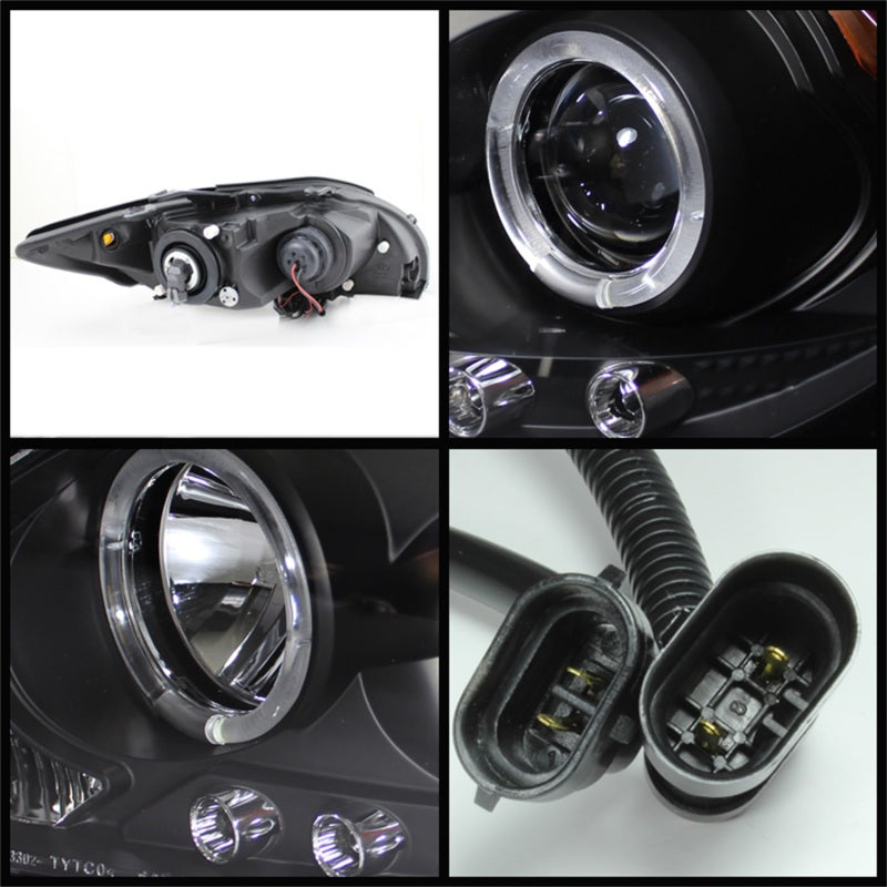 Spyder Scion tC 2008-2010 LED Halo Projector Headlights with Replaceable LEDs * Black