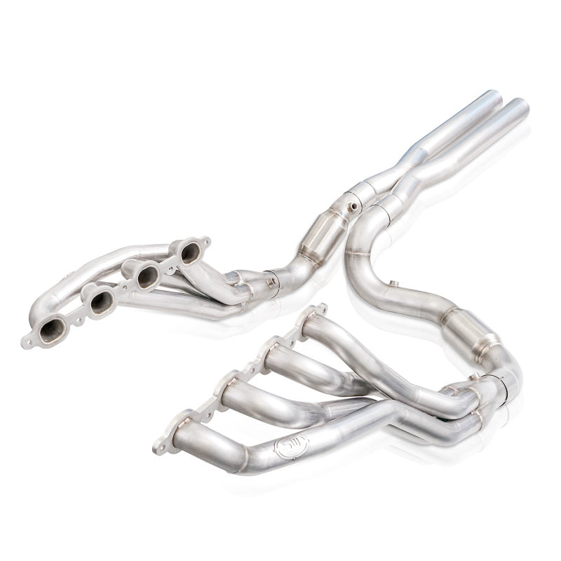 Stainless Works 2019+ Chevrolet Silverado 5.3/6.2 Catted Headers with 1-7/8 inch Primaries and X-Pipe for GMC Sierra 1500