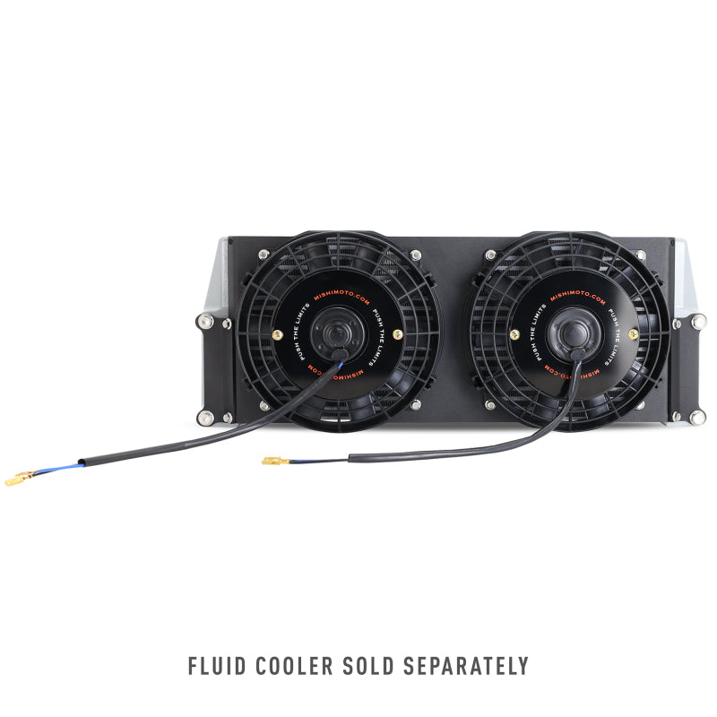 Mishimoto Universal 17-inch Heavy-Duty Oil Cooler Fan Shroud with Micro Wrinkle Black Finish