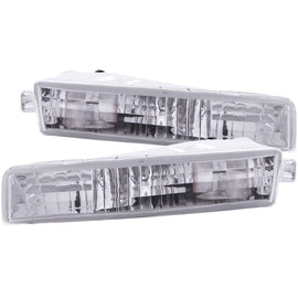 ANZO 1997-2001 Honda Prelude Euro Parking Lights with Clear Lens and Chrome Housing