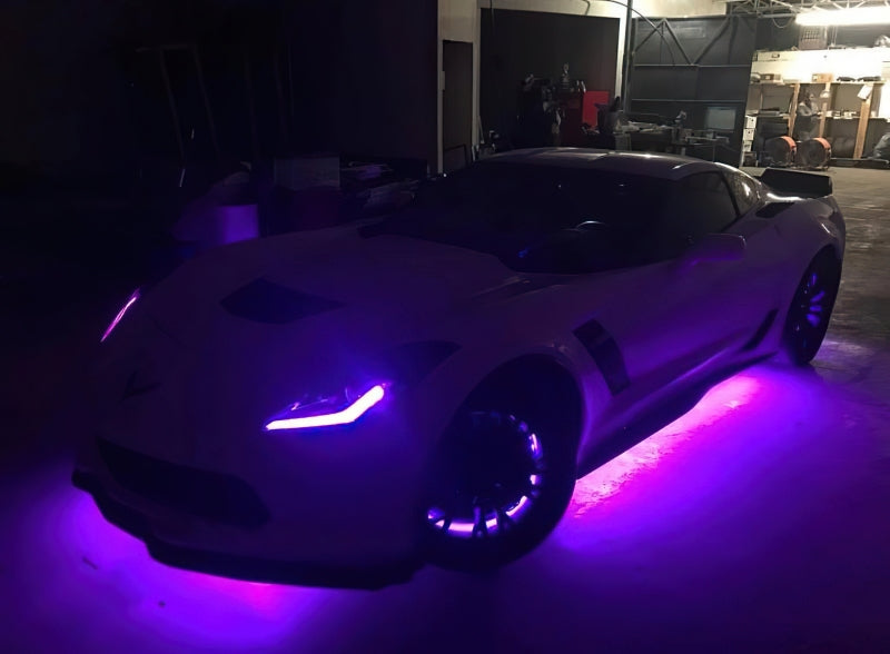 Oracle Lighting Universal Dynamic ColorSHIFT LED Underbody Kit - Flexible Under Car Lights with Smartphone Control