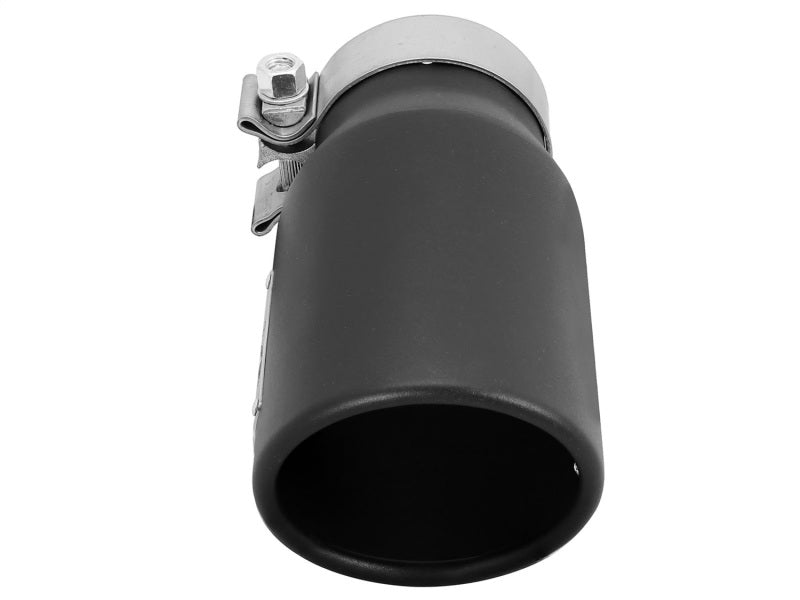 aFe MACH Force XP 3-inch Inlet x 4-inch Outlet Clamp-On Black Exhaust Tip - 9-inch Length