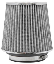 Load image into Gallery viewer, K&amp;N Engineering Universal Chrome Round Tapered Air Filter - 4-Inch Flange ID, 5.5-Inch Height, Fits Multiple Applications