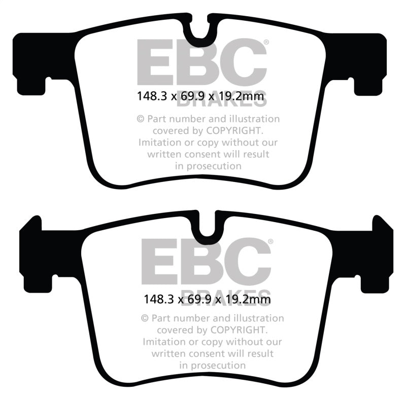 EBC Redstuff Ceramic Low Dust Front Brake Pads for BMW X3 and 3 Series
