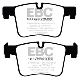 EBC Redstuff Ceramic Low Dust Front Brake Pads for BMW X3 and 3 Series