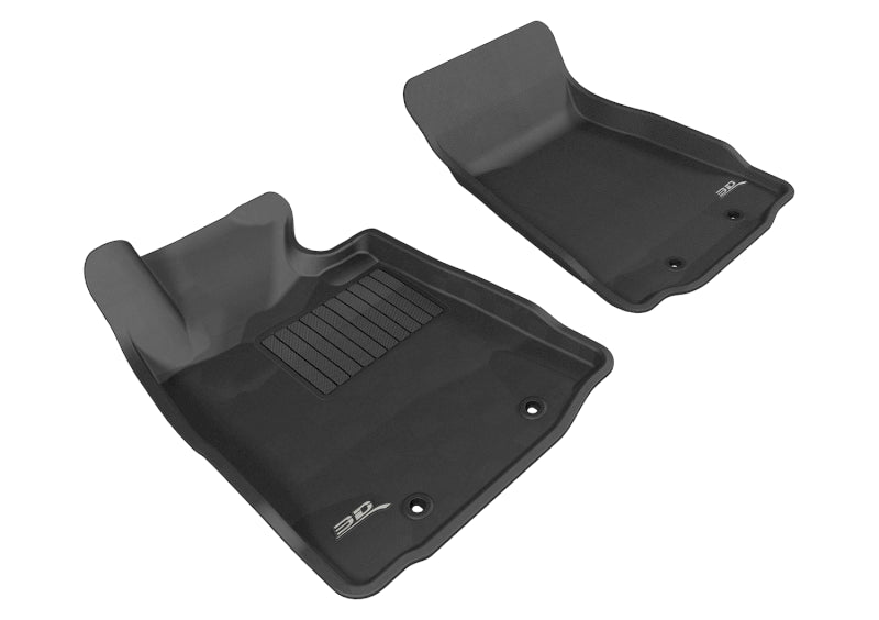 3D MAXpider KAGU Series Custom Fit All-Weather Floor Mats for Nissan 370Z (2010-2020) — Black