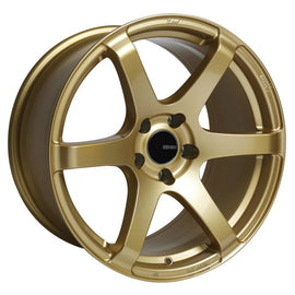 Enkei T6S 18x8 Inch Gold Alloy Wheel with 45mm Offset for 5x100 Bolt Pattern – Model enk485-880-8045GG