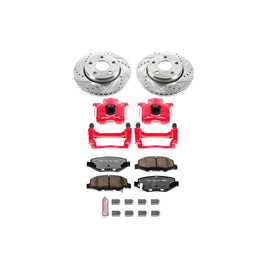 PowerStop Z36 Truck & Tow Brake Upgrade Kit with Powder Coated Calipers for 2011-2013 Jeep Wrangler