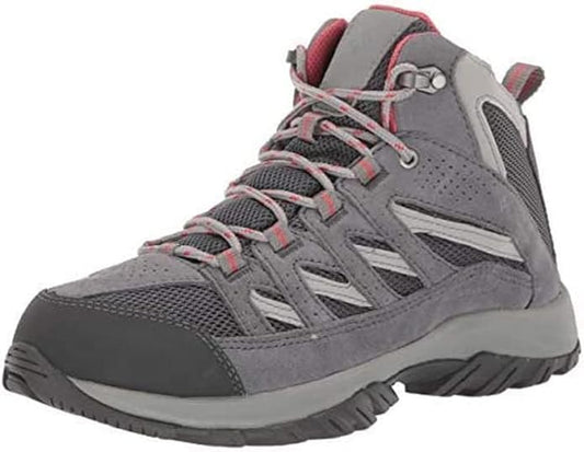 Columbia Women's Crestwood Mid Waterproof Boot Hiking Shoe, Graphite, Daredevil