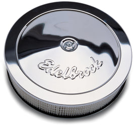 Edelbrock Pro-Flo Series 14-Inch Chrome Round Air Cleaner Part #1207
