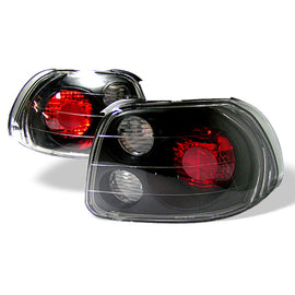 Spyder Euro Style Tail Lights for Honda Del Sol 1993-1997 in Black - Part # spy5005168